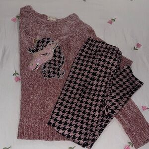 Kids Unicorn Matching Set - Pink